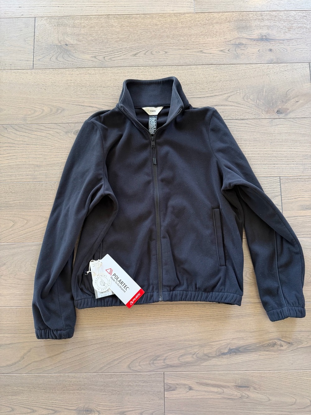 Women’s Vuori Alpine Jacket Black Full-Zip Fleece Jacket